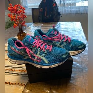 ASICS  Gel Excite 3 Athletic Running shoes Blue/Aqua/Pink size 7.5